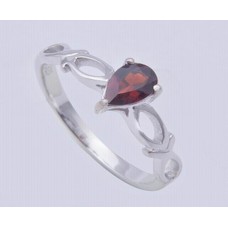 Peridot Gemstone With 925 Sterling Silver Ring, Pear Shape, RI-0099